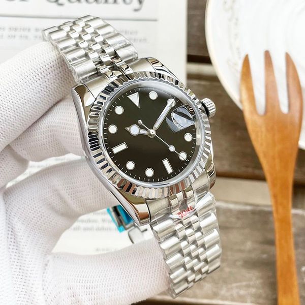 fashion ladies watches stainless steel strap couple watch mechanical movement automatic wristwatches 36mm black dial business clock orologi, Slivery;brown
fashion ladies watches stainless steel strap couple watch mechanical movement automatic wristwatches 36mm black dial business clock orologi, Slivery;brown