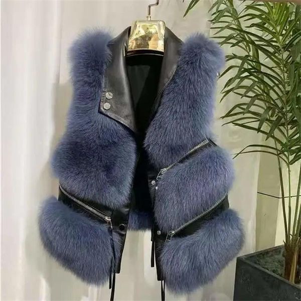 vests 2021 faux fur vest coat women's lapel sleeveless buckle slim pu leather outerwear high street plush fur one piece jack, Black;white
vests 2021 faux fur vest coat women's lapel sleeveless buckle slim pu leather outerwear high street plush fur one piece jack, Black;white