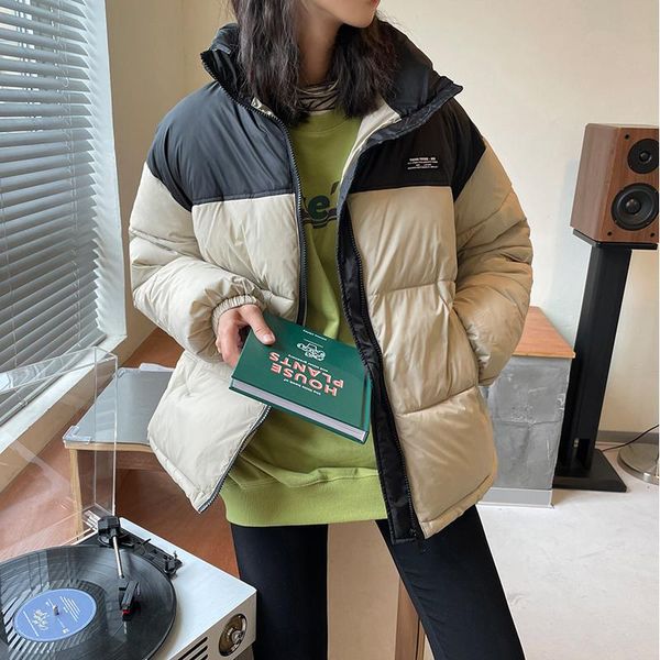leather womens simplicity warm patchwork down jackets baggy fashion light thin coat casual female puffer comfortable outwear winter, Black
leather womens simplicity warm patchwork down jackets baggy fashion light thin coat casual female puffer comfortable outwear winter, Black