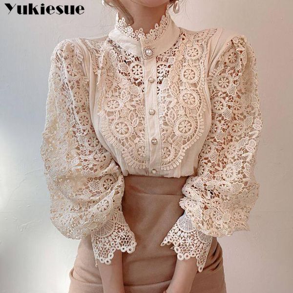 t-shirt white petal sleeve stand collar hollow out flower lace patchwork shirt femme blusas shirts women lace blouse button
t-shirt white petal sleeve stand collar hollow out flower lace patchwork shirt femme blusas shirts women lace blouse button