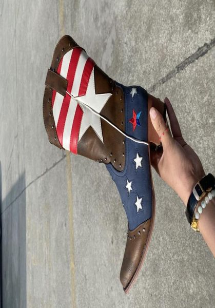 american flag women039s western boot classic designer midcalf shoes embroidery stars studs footwears do old boots y776005133, Black
american flag women039s western boot classic designer midcalf shoes embroidery stars studs footwears do old boots y776005133, Black
