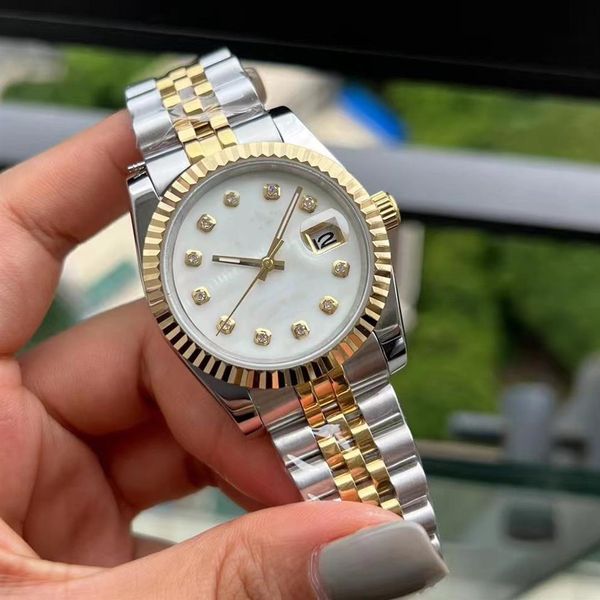 waterproof fashion mens womens watch 36mm date gold detachable stainless steel bracelet watches mechanical automatic ladies dress 317o, Slivery;brown
waterproof fashion mens womens watch 36mm date gold detachable stainless steel bracelet watches mechanical automatic ladies dress 317o, Slivery;brown
