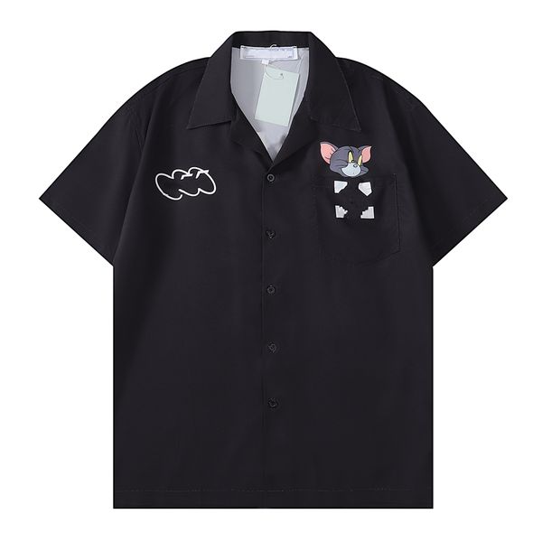 men's casual shirts classic cartoon cat and mouse fashion design shirt street side loose short sleeve cardigan beach comfortable holida, White;black
men's casual shirts classic cartoon cat and mouse fashion design shirt street side loose short sleeve cardigan beach comfortable holida, White;black