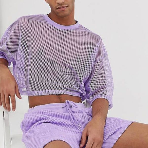 men's tracksuits sets mesh short sleeved shirt and shorts two piece fashion casual set streetwear men tracksuit sweatpants 230421, Gray
men's tracksuits sets mesh short sleeved shirt and shorts two piece fashion casual set streetwear men tracksuit sweatpants 230421, Gray