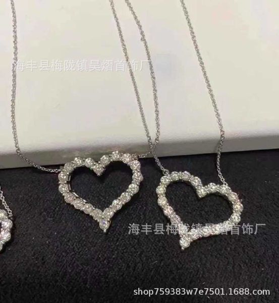 925 sterling silver set chain with peach heart full of diamonds women's fashion necklace tiffy love, Black
925 sterling silver set chain with peach heart full of diamonds women's fashion necklace tiffy love, Black