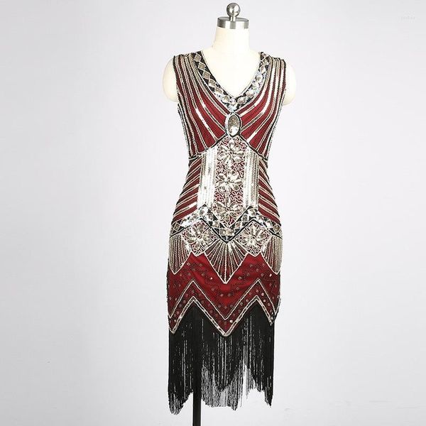 casual dresses s-xxl est women sleeveless v neck long beaded sequin dress vintage 1920s great gatsby flapper party formal vestido, Black;gray
casual dresses s-xxl est women sleeveless v neck long beaded sequin dress vintage 1920s great gatsby flapper party formal vestido, Black;gray