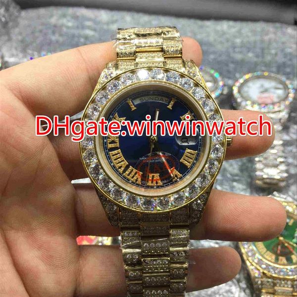 huge diamonds bezel wrist watch 43mm hip hop rappers full iced out gold case automatic watches 274u, Slivery;brown
huge diamonds bezel wrist watch 43mm hip hop rappers full iced out gold case automatic watches 274u, Slivery;brown