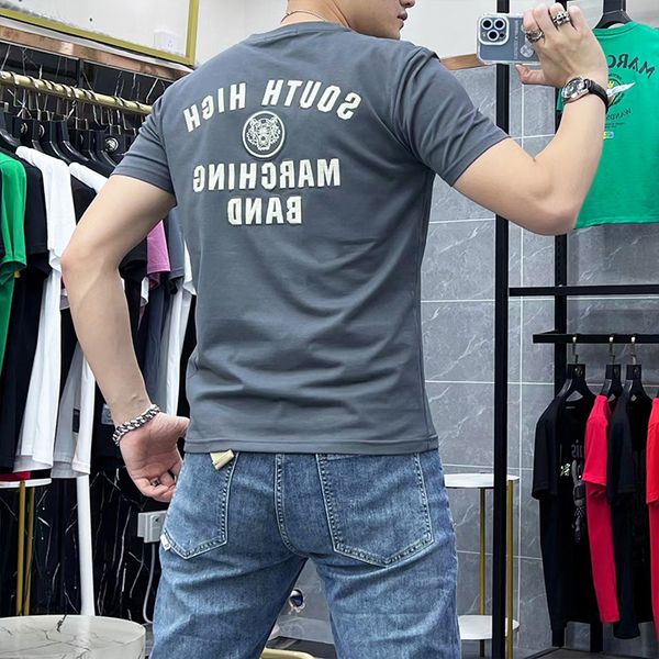 men's t-shirts causal round neck embroidery tiger head letter male tees mercerized cotton 2023 summer comfort clothing, White;black
men's t-shirts causal round neck embroidery tiger head letter male tees mercerized cotton 2023 summer comfort clothing, White;black