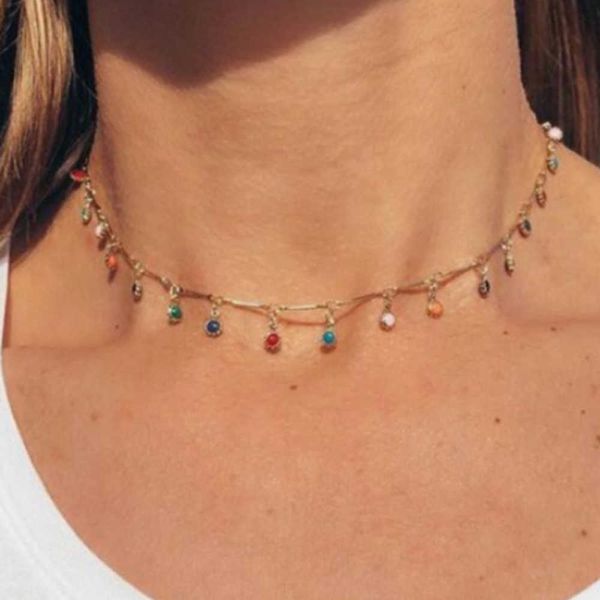 pendant necklaces sumeng 2023 bohemian colorful beaded necklace for women charms tassel clavicle chain chockers handmade necklace jewelry gi, Silver
pendant necklaces sumeng 2023 bohemian colorful beaded necklace for women charms tassel clavicle chain chockers handmade necklace jewelry gi, Silver