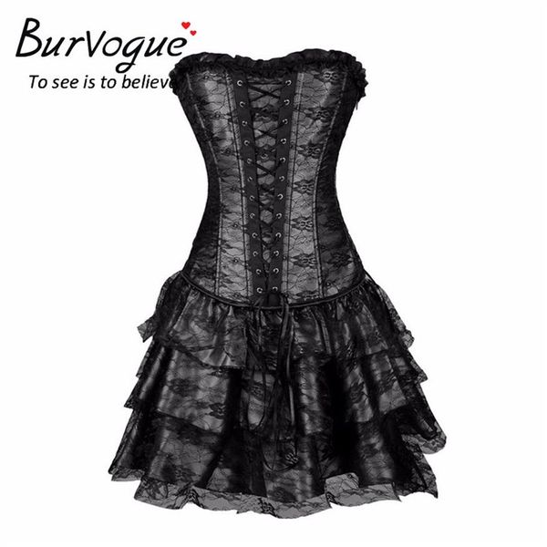 steampunk corsets and bustiers burlesque gothic lace steampunk corset dress plus size costume floral bustier dress314g, Black;white
steampunk corsets and bustiers burlesque gothic lace steampunk corset dress plus size costume floral bustier dress314g, Black;white
