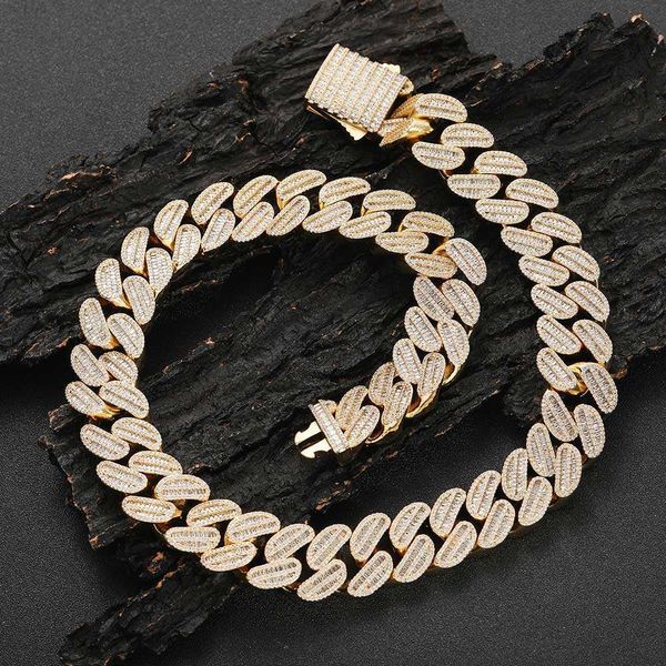 16mm wide baguette bling diamond cubic zirconia necklace silver curb cuban link chain
16mm wide baguette bling diamond cubic zirconia necklace silver curb cuban link chain