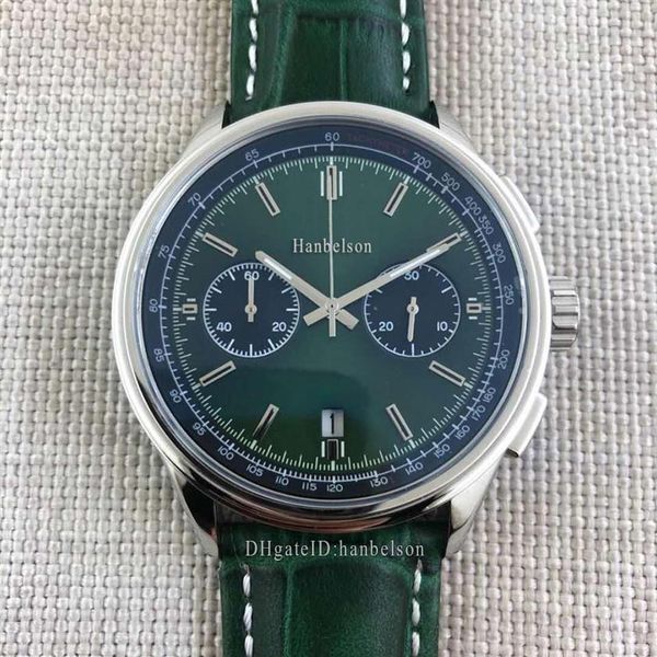new montre de luxe mens watches green face stainless steel case japan quartz movement chronograph leather luxusuhr wristwatches261j, Slivery;brown
new montre de luxe mens watches green face stainless steel case japan quartz movement chronograph leather luxusuhr wristwatches261j, Slivery;brown