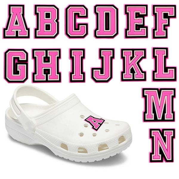 shoe parts accessories 1pcs pink letters croc charms pins sneakers decorations for woman men girl jeans drop 230420, White;pink
shoe parts accessories 1pcs pink letters croc charms pins sneakers decorations for woman men girl jeans drop 230420, White;pink