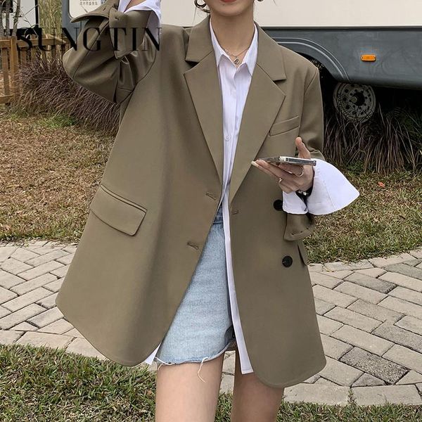 pants sungtin vintage long sleeve blazer women spring single breasted black blazer korean fashion loose female blazer new, White
pants sungtin vintage long sleeve blazer women spring single breasted black blazer korean fashion loose female blazer new, White