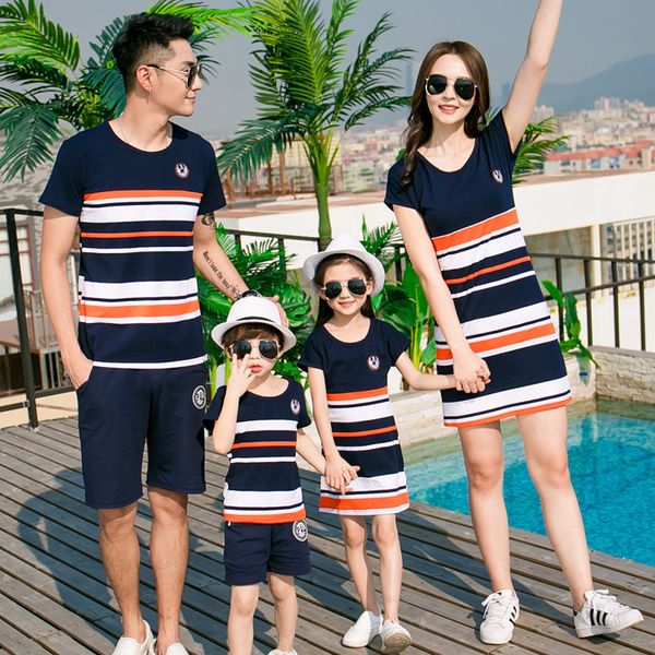 family matching outfits and summer daughter mom matching clothes short t-shirt elastic band shorts slim short skirt family matching outfits, Blue
family matching outfits and summer daughter mom matching clothes short t-shirt elastic band shorts slim short skirt family matching outfits, Blue