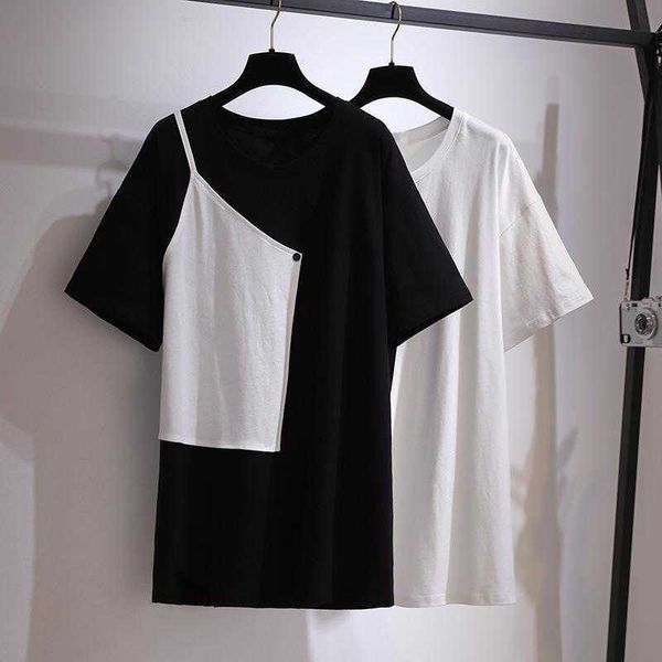 fat girl design sense dresses niche t shirt skirt korean style loose slimming, Black;gray
fat girl design sense dresses niche t shirt skirt korean style loose slimming, Black;gray