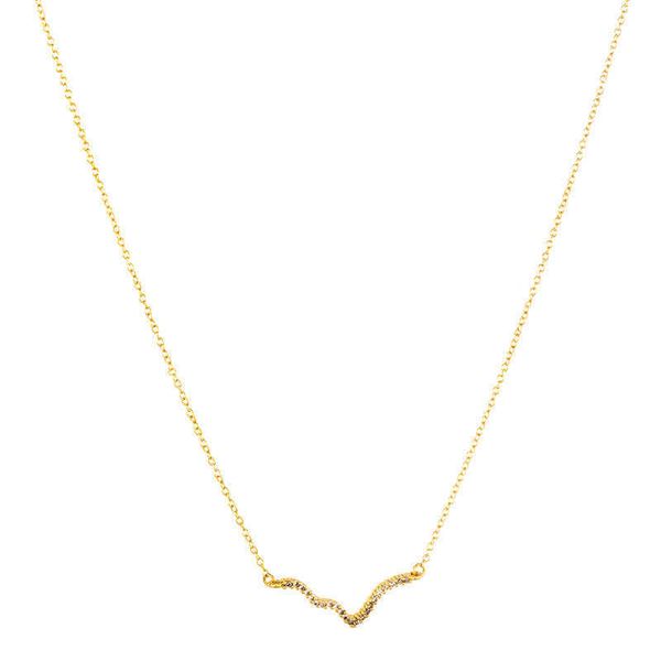 designersmiling heart beating wave pattern necklace jewelry tiffy design with diamond plated true gold same zircon long sweater chain, Black
designersmiling heart beating wave pattern necklace jewelry tiffy design with diamond plated true gold same zircon long sweater chain, Black