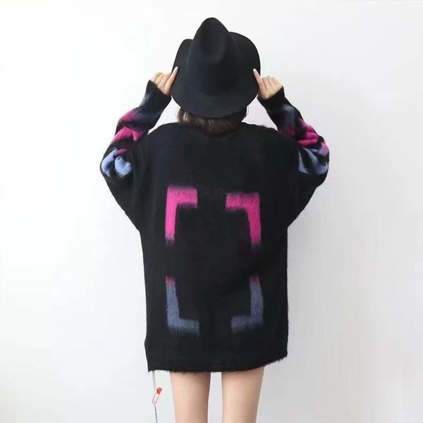 sweaters womens designer sweater mens women's sweaters clothes mohair gradient arrow sweater round neck loose knit fashionable street, White;black
sweaters womens designer sweater mens women's sweaters clothes mohair gradient arrow sweater round neck loose knit fashionable street, White;black