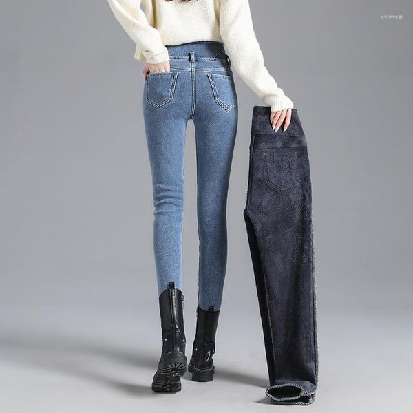 women's jeans women thermal winter snow warm plush stretch high waist lady skinny thicken denim retro blue pants mom trousers
women's jeans women thermal winter snow warm plush stretch high waist lady skinny thicken denim retro blue pants mom trousers