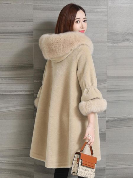 fur cxfs 2022 new natural fox fur collar hooded real fur coat winter jacket women long thick warm knit fashion outerwear streetwear, Black
fur cxfs 2022 new natural fox fur collar hooded real fur coat winter jacket women long thick warm knit fashion outerwear streetwear, Black