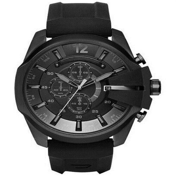 new black dial black silicone men's chronograph quartz watch dz4378281q, Slivery;brown
new black dial black silicone men's chronograph quartz watch dz4378281q, Slivery;brown