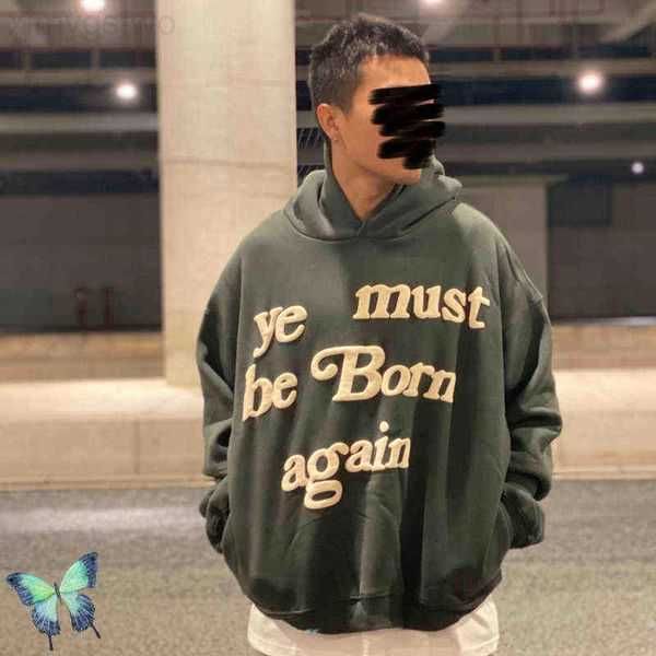 men's hoodies sweatshirts brown foam ye must be born again fleece hoodie sweatshirt warm winter men women dress pullovers t220825 123ff, Black
men's hoodies sweatshirts brown foam ye must be born again fleece hoodie sweatshirt warm winter men women dress pullovers t220825 123ff, Black