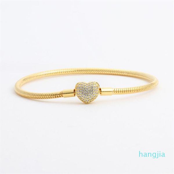 18k yellow gold plated cz diamond heart bracelets original box set for pandora 925 silver snake chain bracelet for women wedding j333g, Golden;silver
18k yellow gold plated cz diamond heart bracelets original box set for pandora 925 silver snake chain bracelet for women wedding j333g, Golden;silver