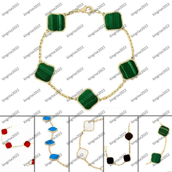 fashion classic clover charm bracelets 5 flowers lucky bangle chain 18k gold agate shell mother-of-pearl for women&girl wedding mother', Golden;silver
fashion classic clover charm bracelets 5 flowers lucky bangle chain 18k gold agate shell mother-of-pearl for women&girl wedding mother', Golden;silver