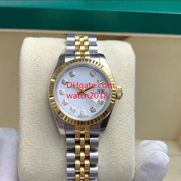 women watch mechanical automatic 179173-63133 26mm white dial calendar sapphire glass jubilee steel bracelet luxury watches waterp246t, Slivery;brown
women watch mechanical automatic 179173-63133 26mm white dial calendar sapphire glass jubilee steel bracelet luxury watches waterp246t, Slivery;brown
