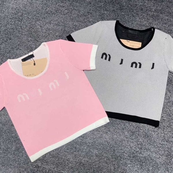 womens sweatshirt miu designer t shirt fashion short sleeved sleeve knitted tshirt letter jacquard sweet style knitted tank sleeveless vest, White
womens sweatshirt miu designer t shirt fashion short sleeved sleeve knitted tshirt letter jacquard sweet style knitted tank sleeveless vest, White