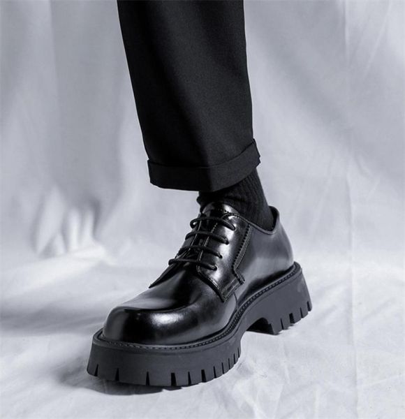 man japan harajuku korean streetwear fashion business wedding leather shoe men high sole platform casual leather shoes 2207278110504, Black
man japan harajuku korean streetwear fashion business wedding leather shoe men high sole platform casual leather shoes 2207278110504, Black