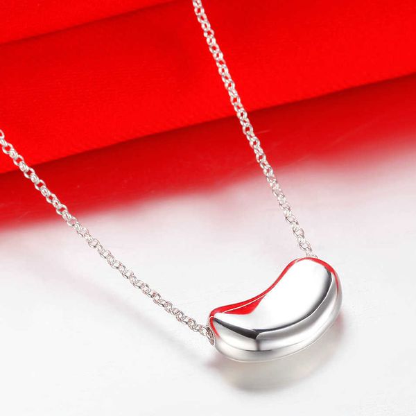 925 sterling silver pea clavicle necklace tiffy bean korean fashion customized, Black
925 sterling silver pea clavicle necklace tiffy bean korean fashion customized, Black