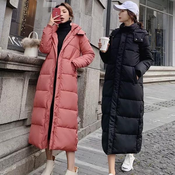 leather long down cotton jacket women's new winter 2022 kneelength cotton jacket korean version of the large size of loose coldresista, Black
leather long down cotton jacket women's new winter 2022 kneelength cotton jacket korean version of the large size of loose coldresista, Black