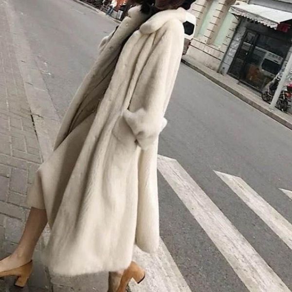 fur european and american new women's long artificial fur long solid color coat white black
fur european and american new women's long artificial fur long solid color coat white black