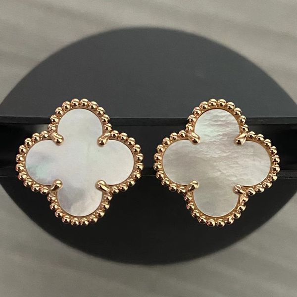designer clover studs earring vintage four leaf charm stud earrings back mother-of-pearl stainless steel gold agate women wedding jewelry gi, Golden;silver
designer clover studs earring vintage four leaf charm stud earrings back mother-of-pearl stainless steel gold agate women wedding jewelry gi, Golden;silver