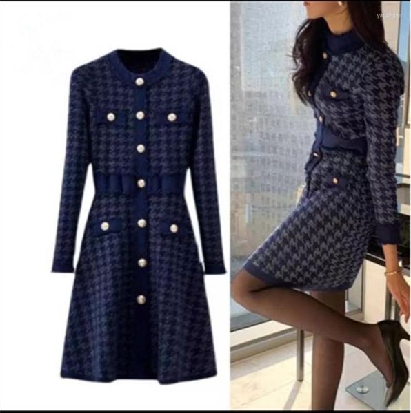 casual dresses jsxdhk autumn winter plaid knitted dress women houndstooth metal button deco tassel skinny knitwear sweater, Black;gray
casual dresses jsxdhk autumn winter plaid knitted dress women houndstooth metal button deco tassel skinny knitwear sweater, Black;gray