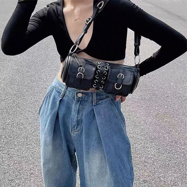 evening bags retro black women's cylindrical bottom bag with double pocket design women's shoulder bag fashion women's pu lea
evening bags retro black women's cylindrical bottom bag with double pocket design women's shoulder bag fashion women's pu lea