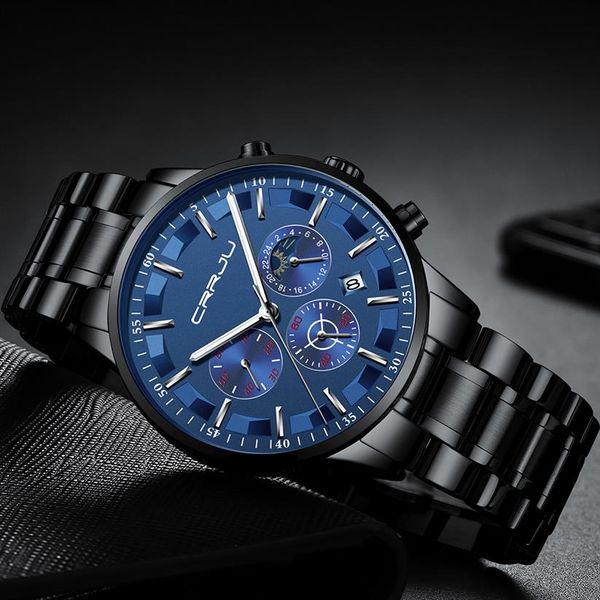 2020 mens watches crrju luxury sport quartz all steel male clock military camping waterproof chronograph relogio masculino2841, Slivery;brown
2020 mens watches crrju luxury sport quartz all steel male clock military camping waterproof chronograph relogio masculino2841, Slivery;brown