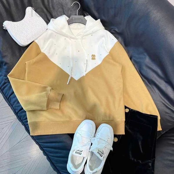 women's hoodies & sweatshirts designer wind hooded sweater 2023 early spring new letter embroidery drawstring full sky star rhinestone, Black
women's hoodies & sweatshirts designer wind hooded sweater 2023 early spring new letter embroidery drawstring full sky star rhinestone, Black