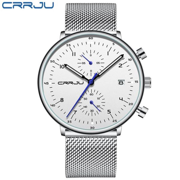2020 crrju mens watch luxury brand men stainless steel wristwatch men's military waterproof date quartz watches relogio m2302, Slivery;brown
2020 crrju mens watch luxury brand men stainless steel wristwatch men's military waterproof date quartz watches relogio m2302, Slivery;brown