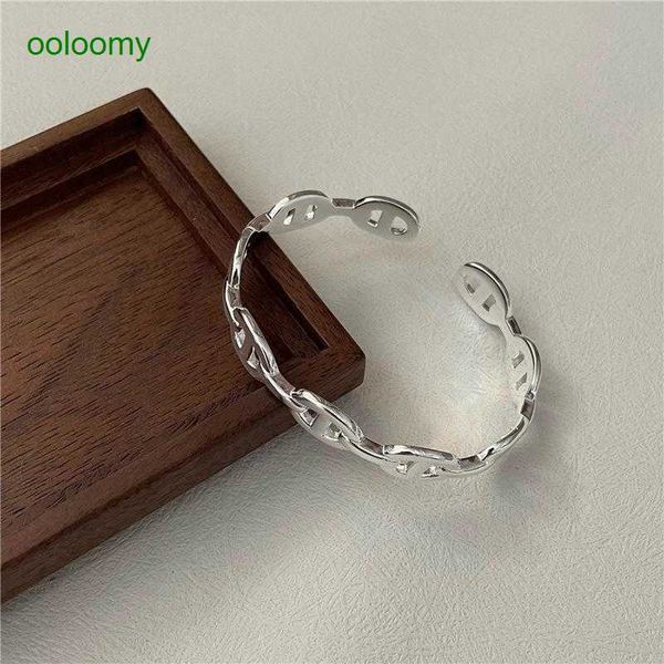 hemres designer bracelet gold bracelet for women s925 sterling silver korean fashion heavy industry pig nose bracelet simple classic band, Black
hemres designer bracelet gold bracelet for women s925 sterling silver korean fashion heavy industry pig nose bracelet simple classic band, Black