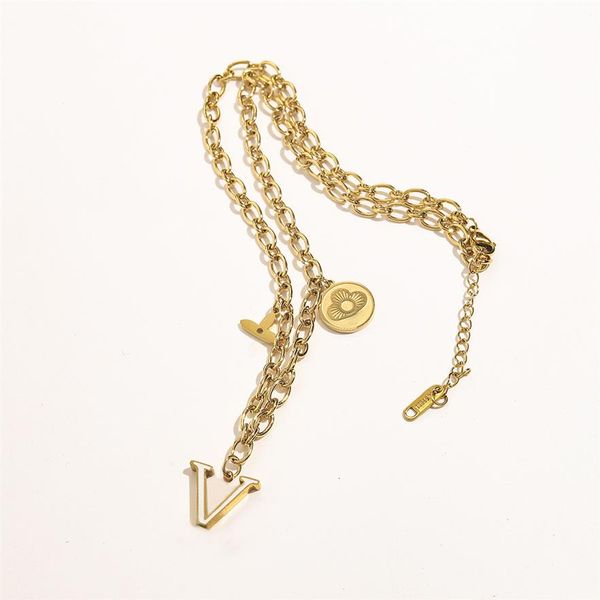 luxury designer necklace choker pendant chain 18k gold plated stainless steel letter necklaces fashion womens wedding jewelry neve295g, Silver
luxury designer necklace choker pendant chain 18k gold plated stainless steel letter necklaces fashion womens wedding jewelry neve295g, Silver