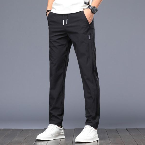 pants 2022 summer fashion quick dry man jogging korean style men trousers sportswear thin stretch drawstring streetwear casual pants, Black
pants 2022 summer fashion quick dry man jogging korean style men trousers sportswear thin stretch drawstring streetwear casual pants, Black