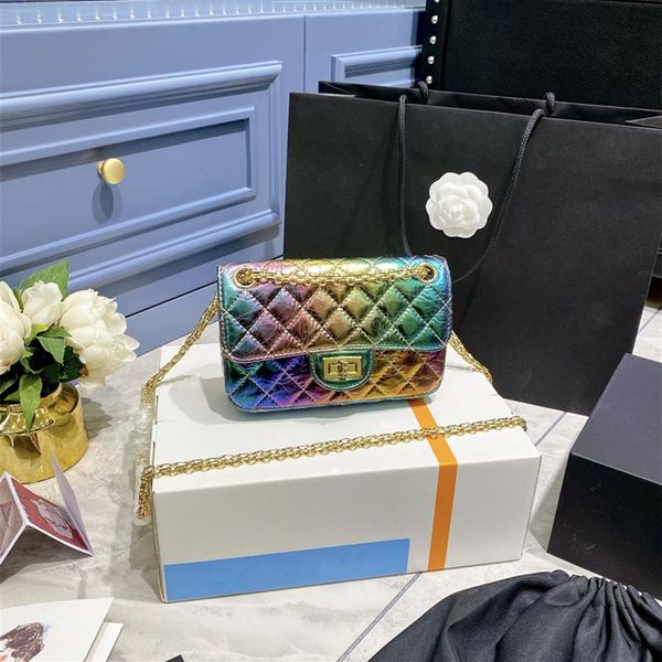 fashionable mermaid ji colorful pure leather dinner bag laser leather sense chain bag wild 19cm trend single shoulder bag handbag 224m
fashionable mermaid ji colorful pure leather dinner bag laser leather sense chain bag wild 19cm trend single shoulder bag handbag 224m