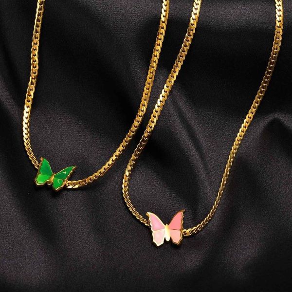 chokers temperament butterfly charm necklaces for women jewelry gold color stainless steel link chain collar gifts to her young gi261r, Golden;silver
chokers temperament butterfly charm necklaces for women jewelry gold color stainless steel link chain collar gifts to her young gi261r, Golden;silver