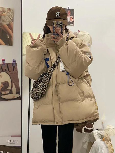 leather women's winter jacket thick korean fashion streetwear coat female fashion casual zipper pockets hooded parka clothing female, Black
leather women's winter jacket thick korean fashion streetwear coat female fashion casual zipper pockets hooded parka clothing female, Black