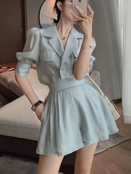 dress fashion casual two piece set women bubble sleeve shirt bouse high waist wide leg shorts suits summer 2 piece pants sets, White
dress fashion casual two piece set women bubble sleeve shirt bouse high waist wide leg shorts suits summer 2 piece pants sets, White