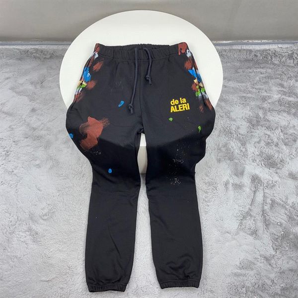 22ss autumn winter europe splash ink french pants pencils trousers casual drawstring sweatpants men women jogger slim fit317d, Black;brown
22ss autumn winter europe splash ink french pants pencils trousers casual drawstring sweatpants men women jogger slim fit317d, Black;brown