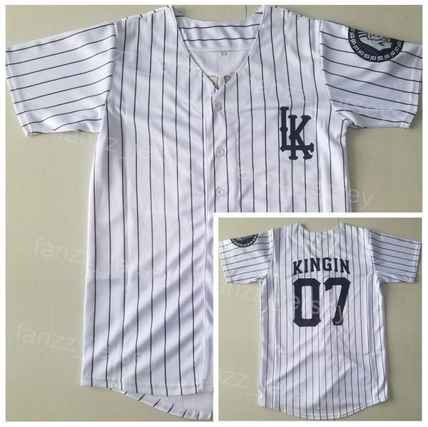 moive 07 kingin lk baseball jersey cooperstown college pullover team color white pinstripe vintage cool base pure cotton university retro st, Black
moive 07 kingin lk baseball jersey cooperstown college pullover team color white pinstripe vintage cool base pure cotton university retro st, Black