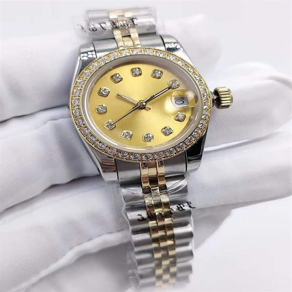 26mm women's mechanical watch ladies diamond watches womens stainless steel buckle sport waterproof fashion wris2986, Slivery;brown
26mm women's mechanical watch ladies diamond watches womens stainless steel buckle sport waterproof fashion wris2986, Slivery;brown